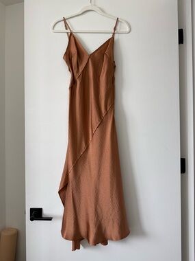 Rachel Comey Hammered Silk Granger Dress in Desert